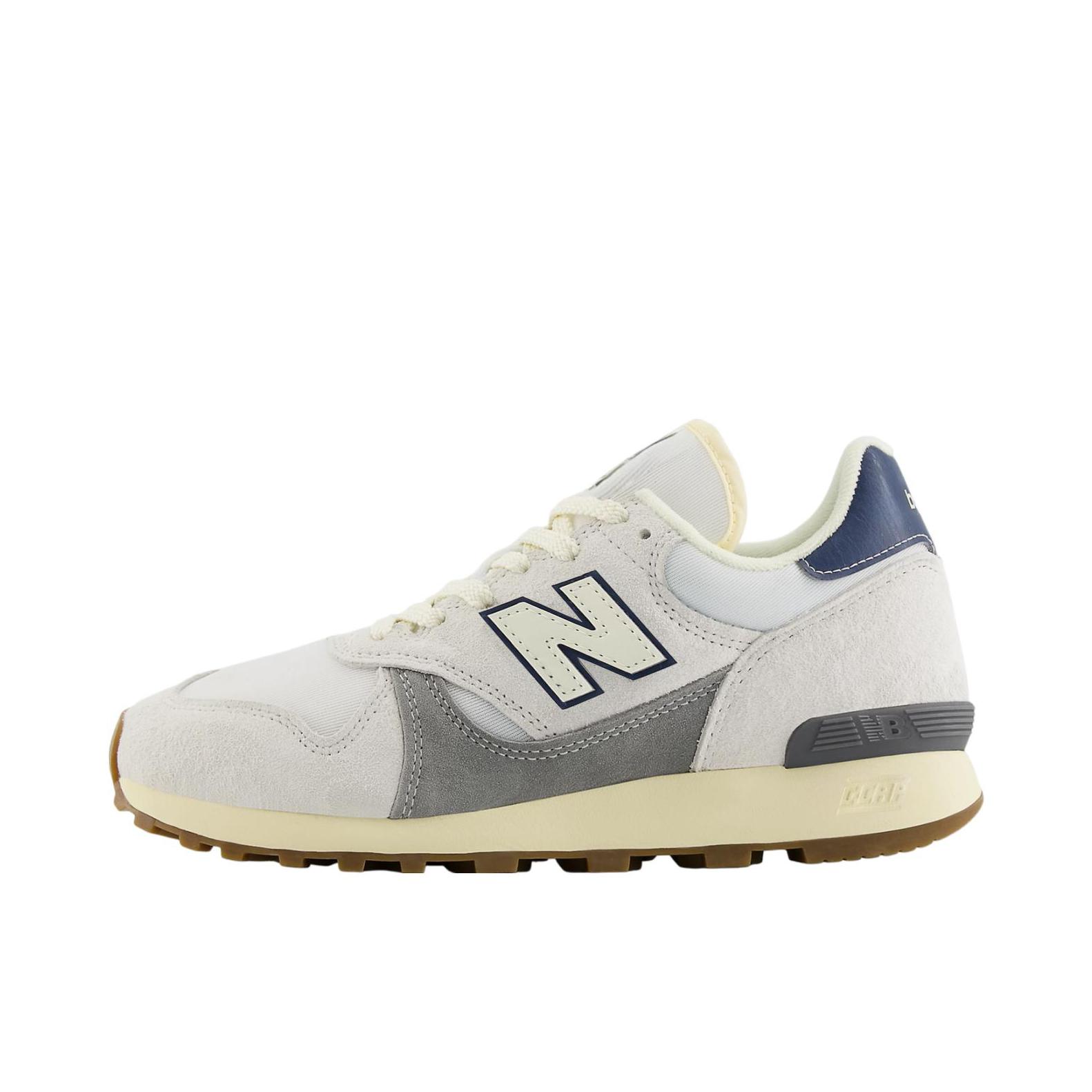 推荐商品：New Balance 475 跑鞋 防滑耐磨舒适透气低帮系带橡胶复古百搭 D宽/白色/灰色