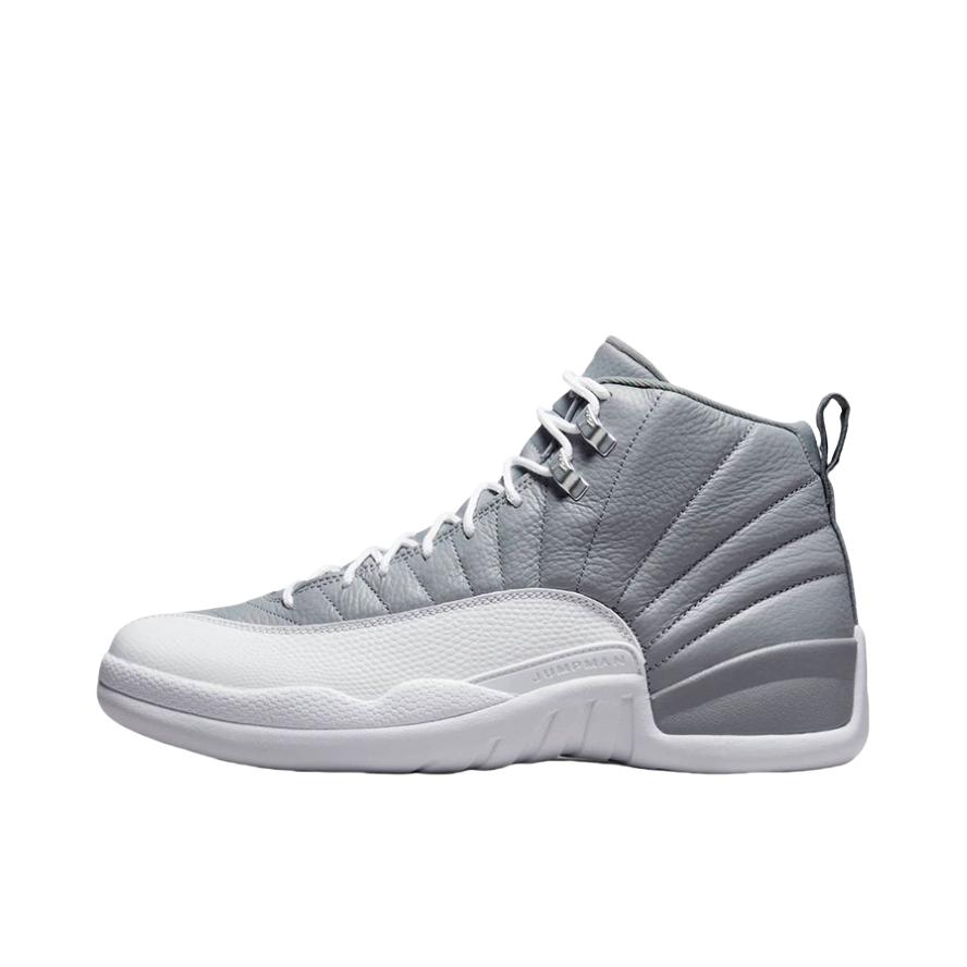推荐商品：Air Jordan 12 篮球鞋 全掌zoom air潮流复古舒适百搭缓震支撑 Stealth 白色/灰色
