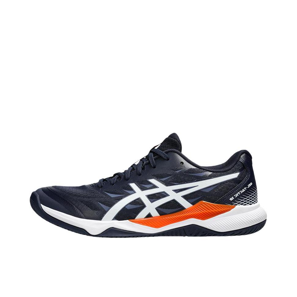 推荐商品：Asics/亚瑟士 Gel-Tactic 12 减震耐磨 防滑 透气网布 稳定支撑 舒适百搭 灵活 排球鞋 黑色/橙色