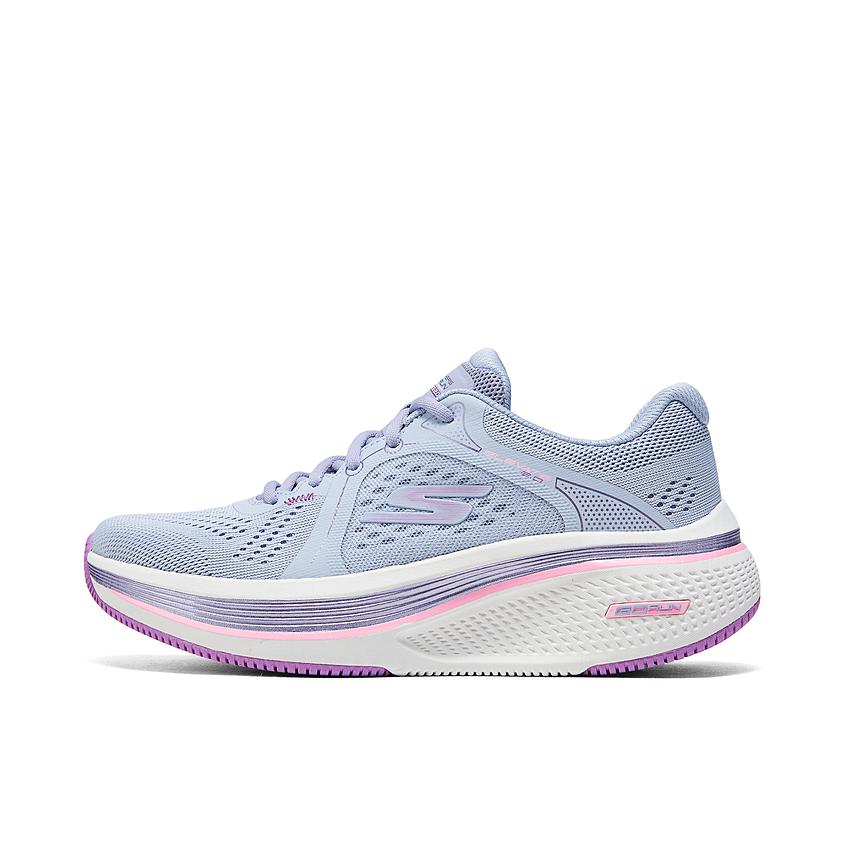 推荐商品：Skechers/斯凯奇 Go Run Elevate 2.0 越野跑鞋 缓震高回弹耐磨运动系带 女款/薰衣草色/粉红色