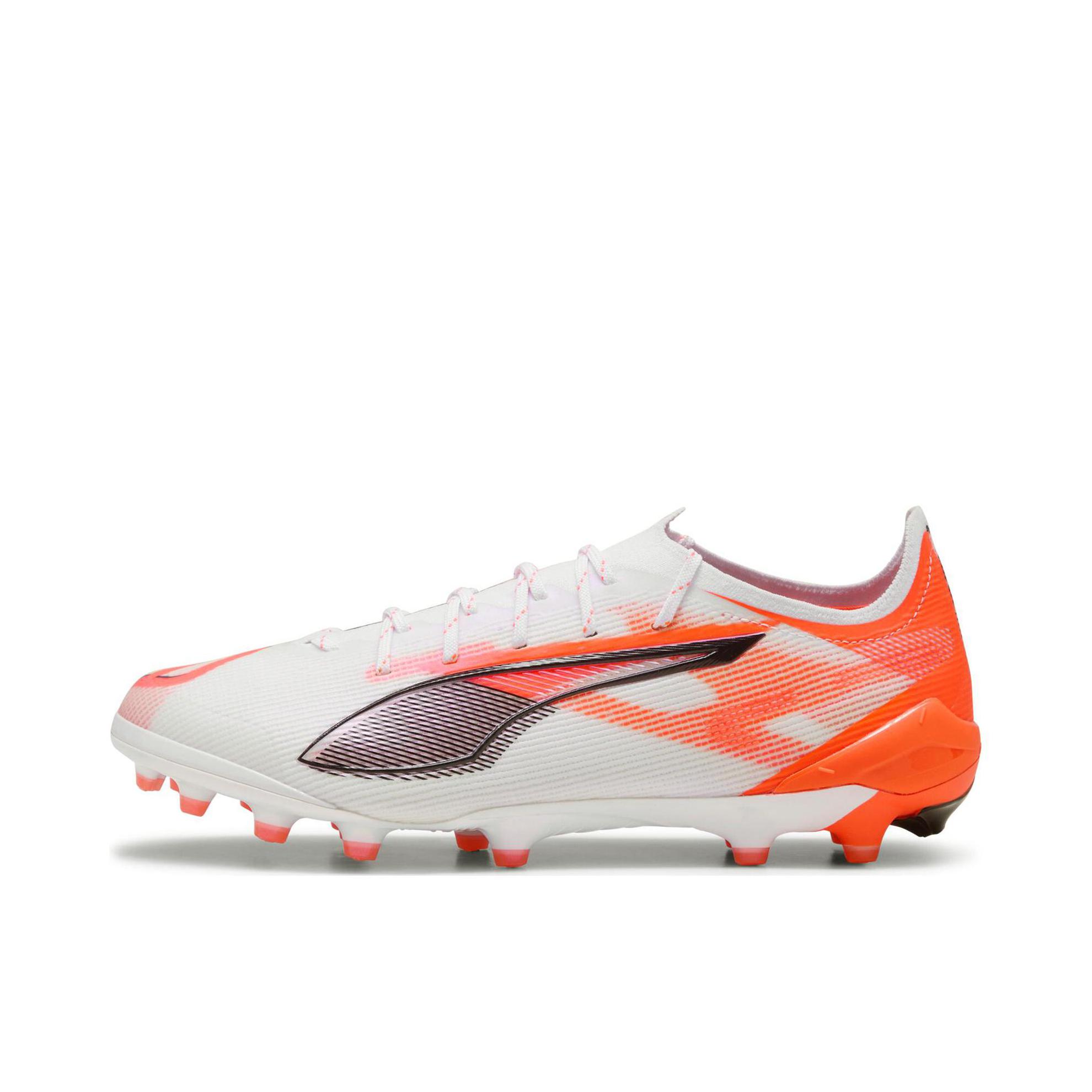 推荐商品：Puma/彪马 ULTRA 5 ULTIMATE AG 顶级 舒适透气 防滑耐磨 稳定灵活 长钉 胶质 足球鞋 钉鞋 白色/橙色