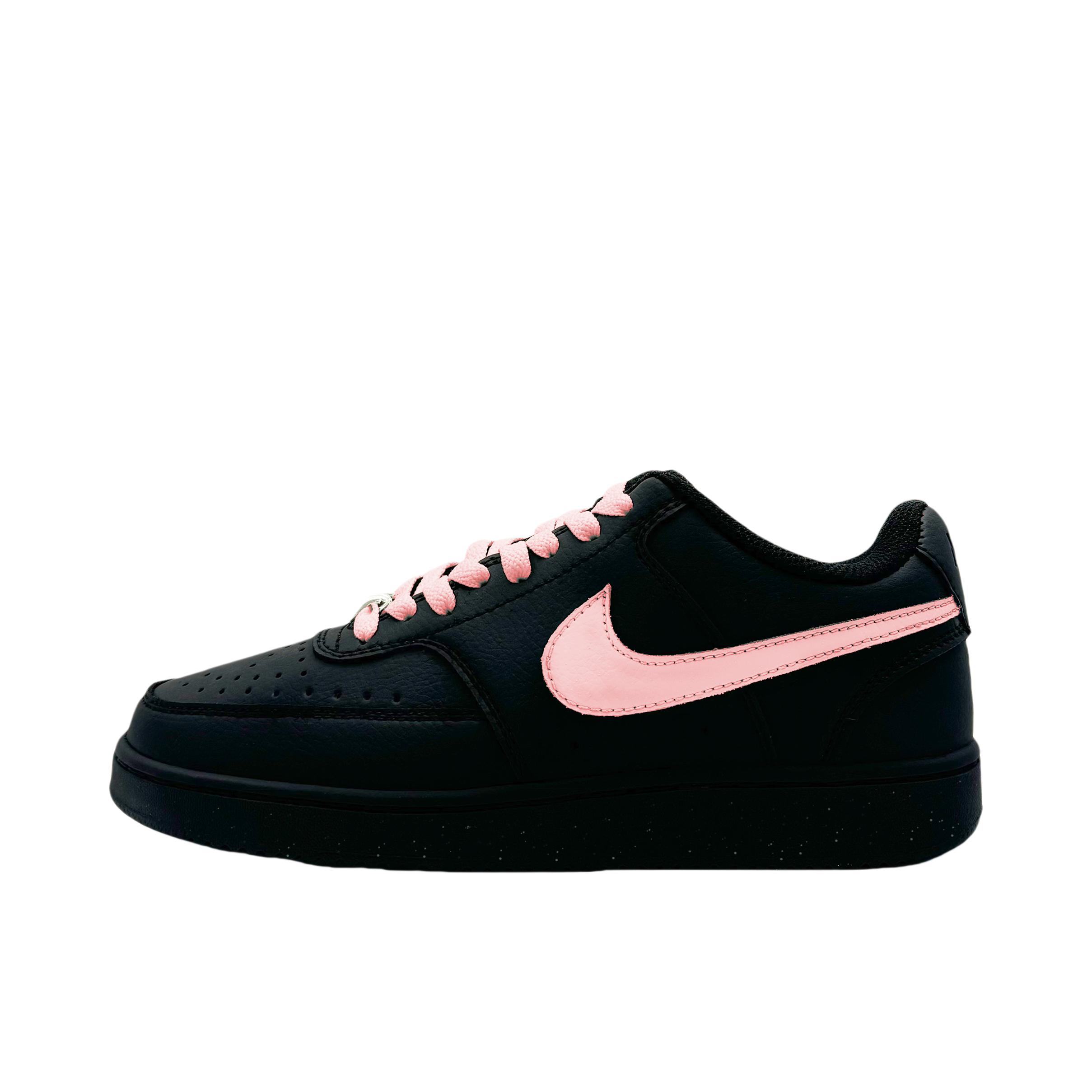 推荐商品：【定制球鞋】 Nike Court Vision 1 板鞋 防水美式简约防滑减震复古 墨粉 