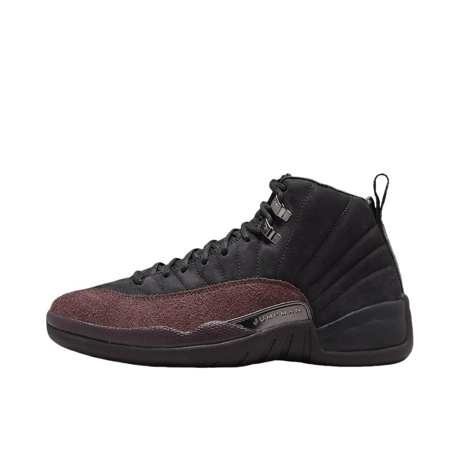 推荐商品：Air Jordan 12 篮球鞋 全掌zoom air潮流复古舒适百搭缓震支撑 A Ma Maniére联名/黑色/酒红色
