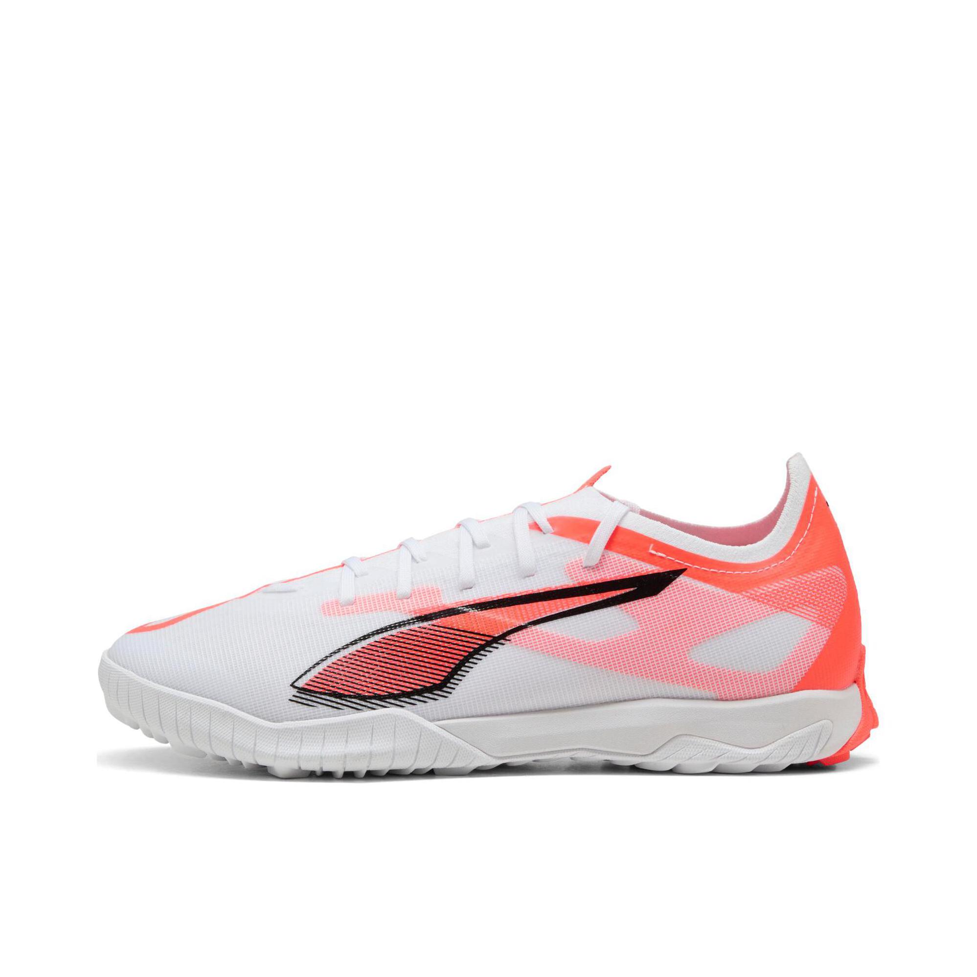 推荐商品：Puma/彪马  Ultra 5 Match TT  舒适轻便 防滑耐磨 人造草地 碎钉 胶质 百搭  足球鞋 钉鞋 白色/橙色