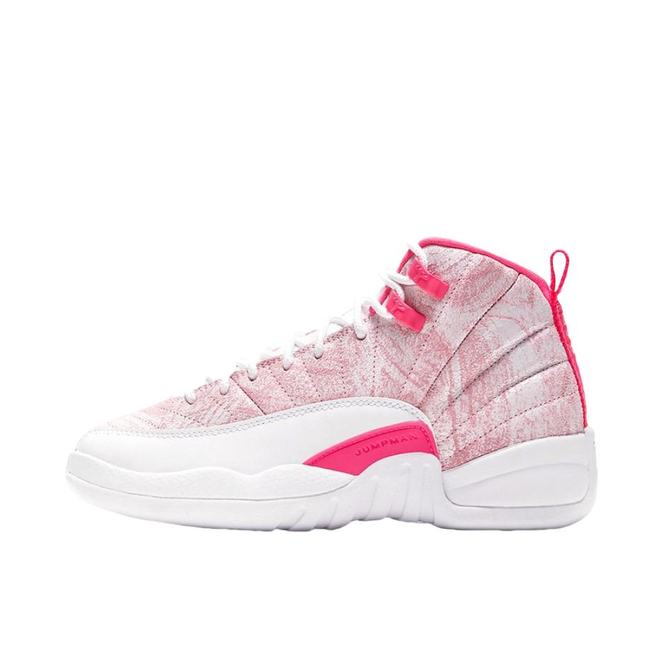 推荐商品：Air Jordan 12 篮球鞋 全掌zoom air潮流复古舒适百搭缓震支撑 Arctic Punch GS/浅粉红/白色
