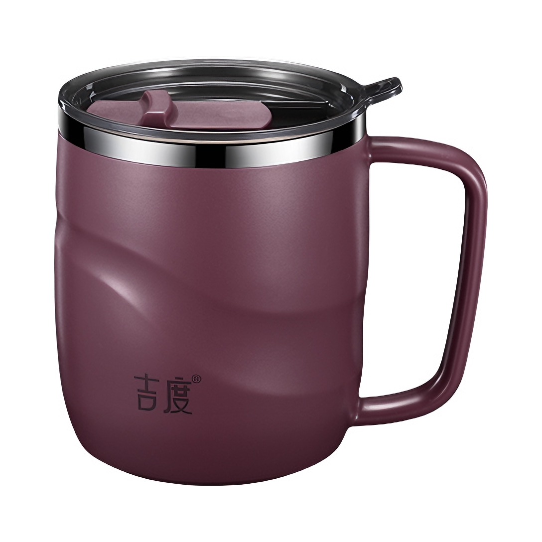 推荐商品：吉度 400ml 304不锈钢 隔热防烫马克杯 JD-BJ0001