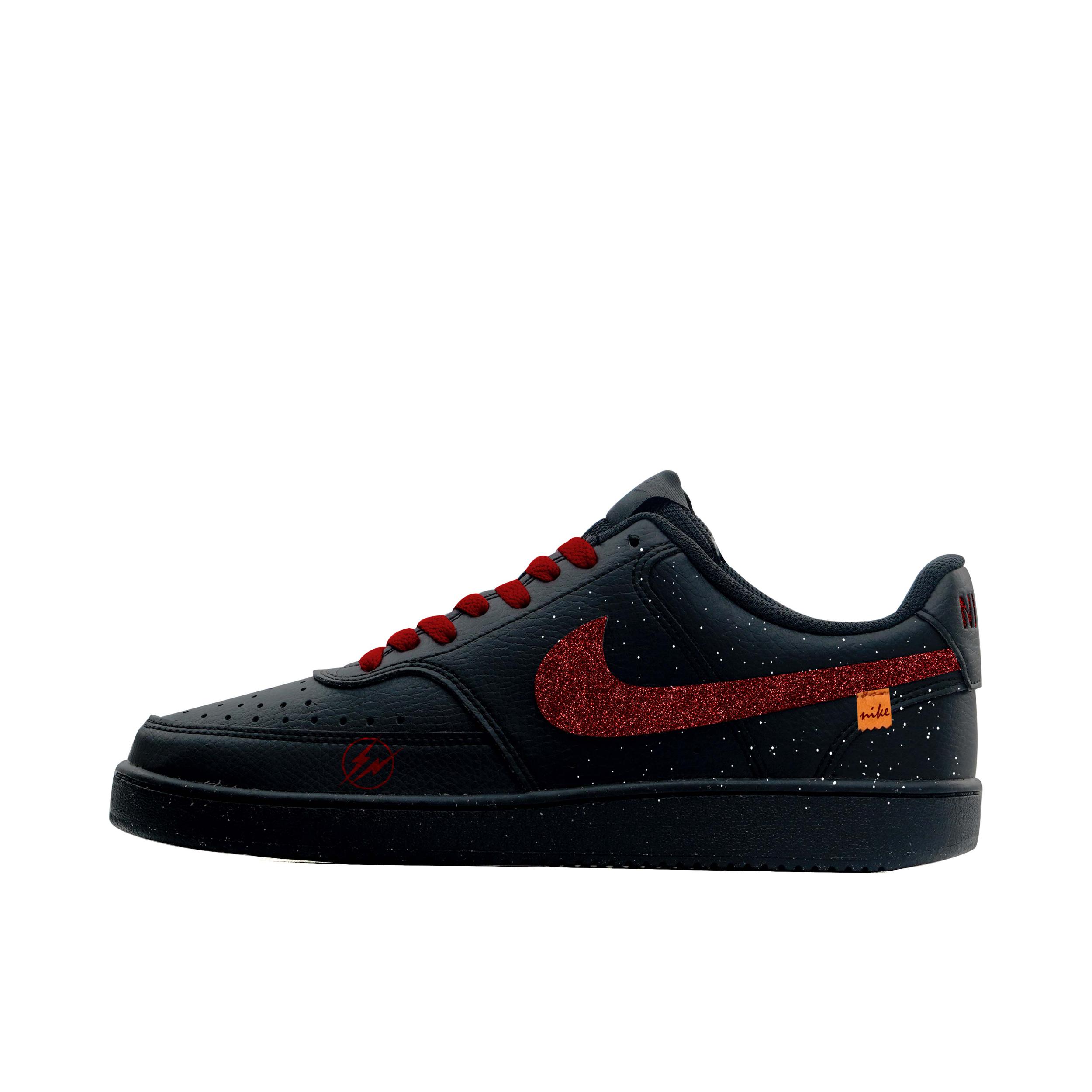 推荐商品：【定制球鞋】 Nike Court Vision 1 板鞋 防水美式简约防滑减震复古 红水晶