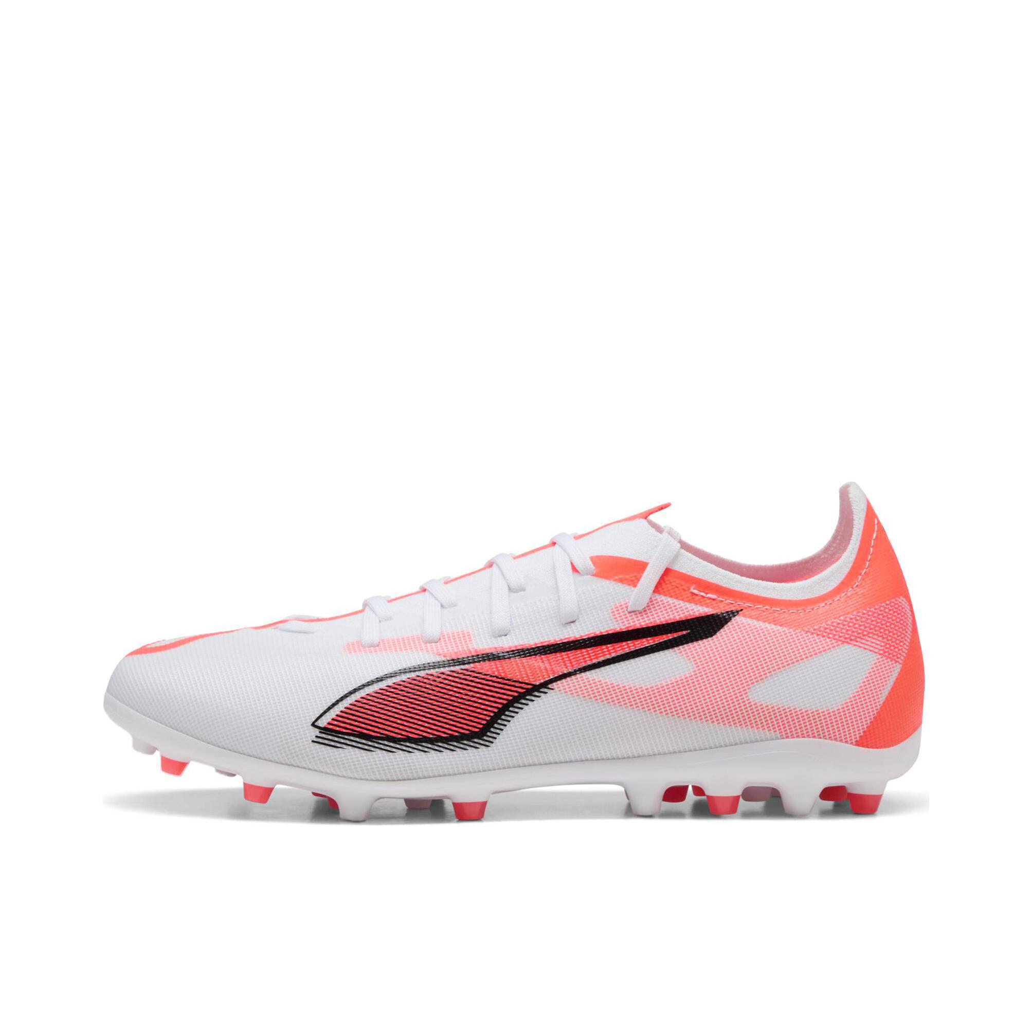 推荐商品：Puma/彪马 Ultra Match MG 中端 胶质短钉 人造草坪 减震稳定 防滑耐磨 轻便透气 包裹性 足球鞋 白色