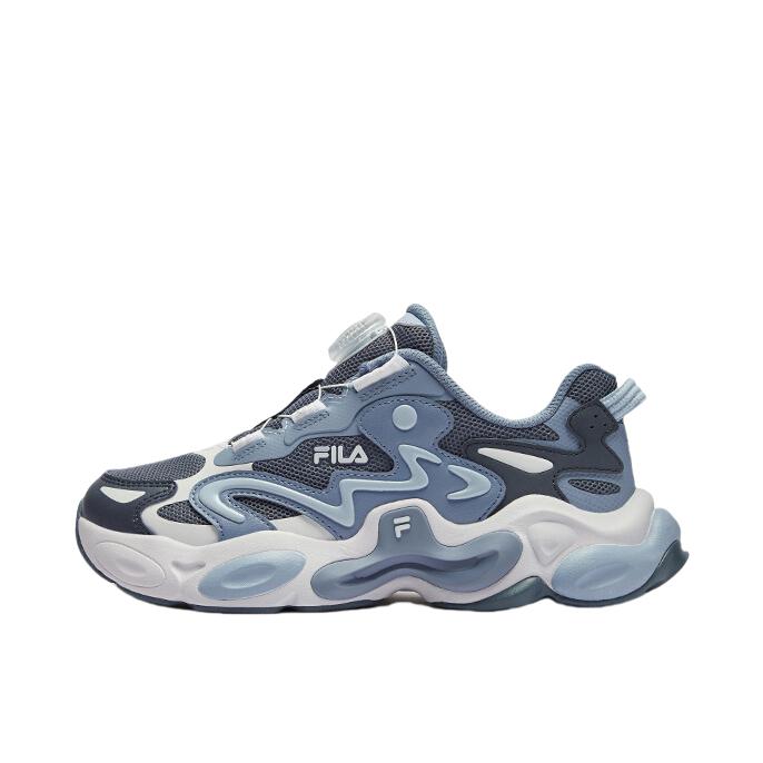 推荐商品：FILA/斐乐 ARTIST AMBER 6 琥珀鞋 运动鞋儿童 旋钮网面防滑减震 大童/福克斯顿灰/水洗蓝色