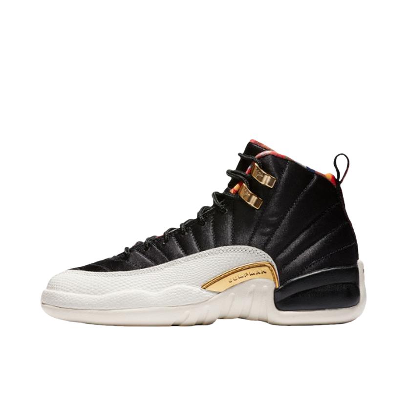 推荐商品：Air Jordan 12 篮球鞋 全掌zoom air潮流复古舒适百搭缓震支撑 GS/新年/百家衣(2019)