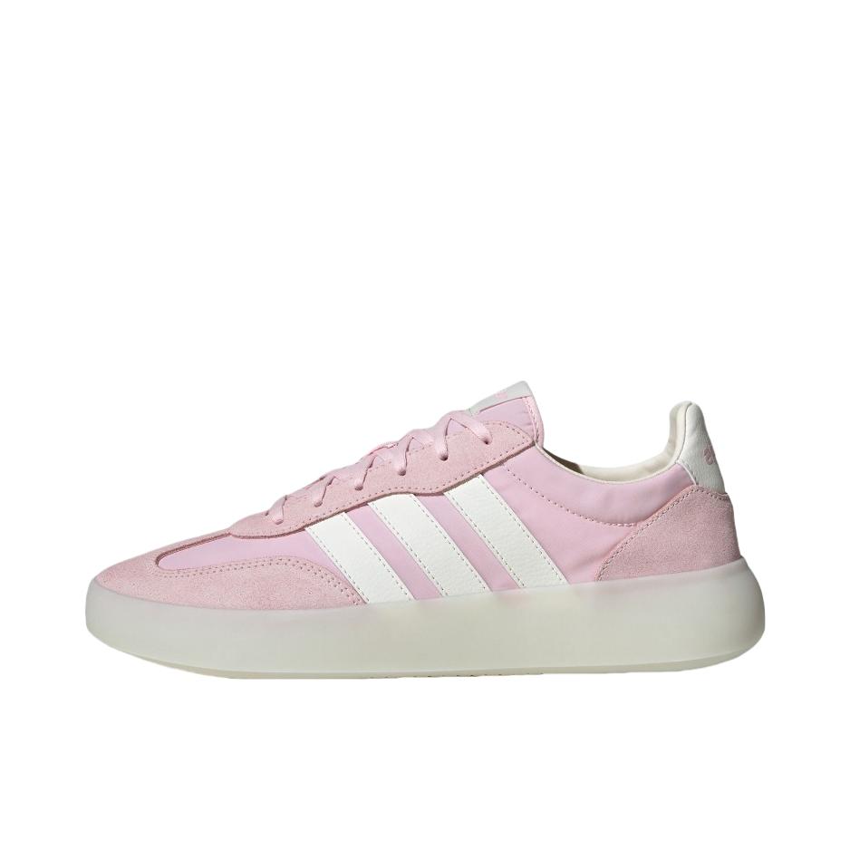 推荐商品：adidas BARREDA DECODE T头鞋 德训鞋 板鞋 百搭复古时尚简约防滑耐磨舒适轻便透气薄底贴合支撑 清澈粉/汉玉白