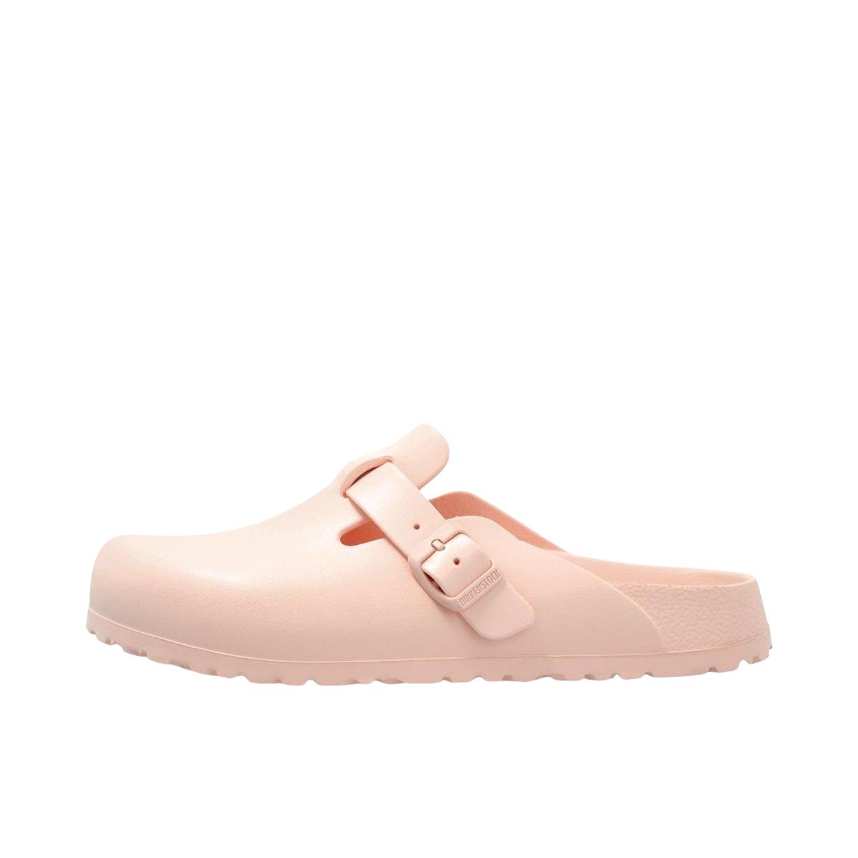 推荐商品：Birkenstock Boston 勃肯鞋 拖鞋 Eva轻便透气平底休闲外穿包头防磨搭扣 女款/浅粉色