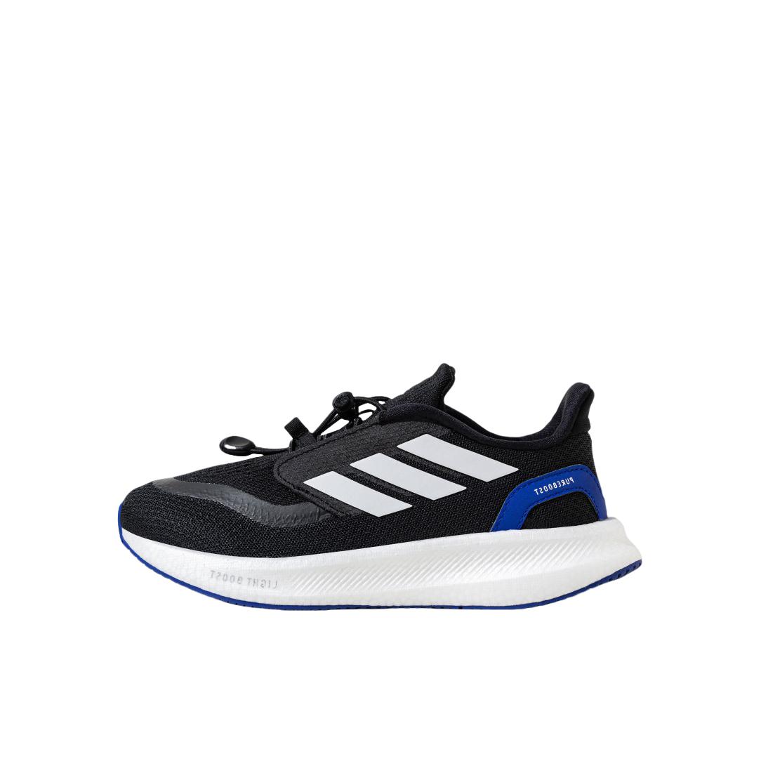 推荐商品：adidas  Pureboost  5  跑步 缓震  低帮  运动鞋儿童 小童/黑色/白色/亮蓝