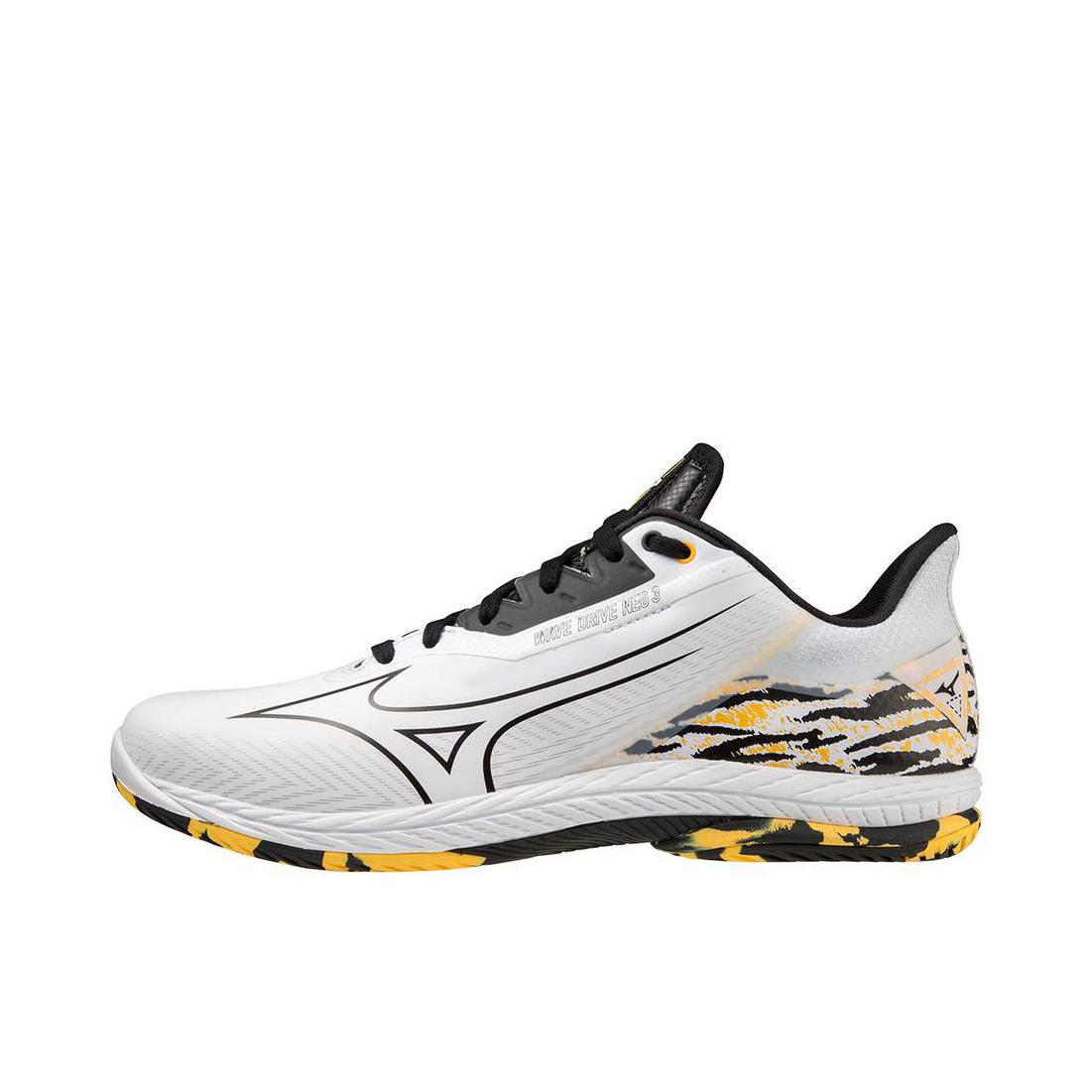 推荐商品：Mizuno/美津浓 Wave Drive Neo 3 耐磨 防滑 缓震 乒乓球鞋 白色/黑色/黄色
