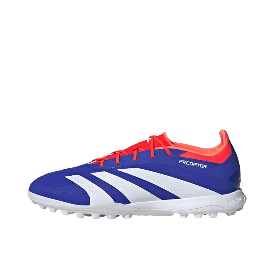推荐商品：adidas Predator 24 Elite TF 足球鞋 顶级胶质碎钉人造草地室外硬地防滑耐磨 蓝色/红色