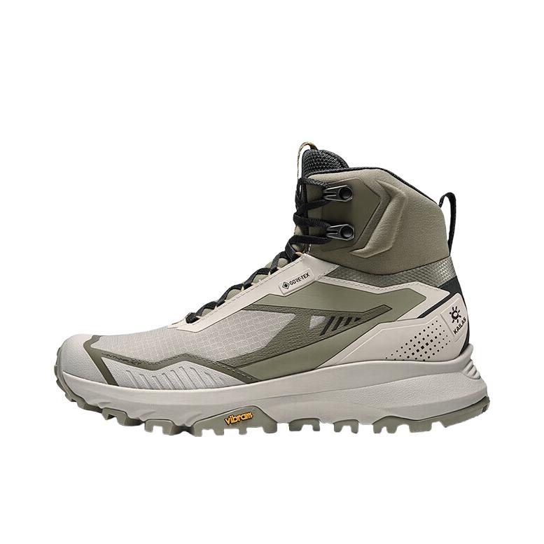 推荐商品：Kailas/凯乐石  括苍  GORE-TEX  中帮  防水 抓地 防滑耐磨 舒适透气  登山靴 徒步鞋 户外鞋 女款/浅暮苍