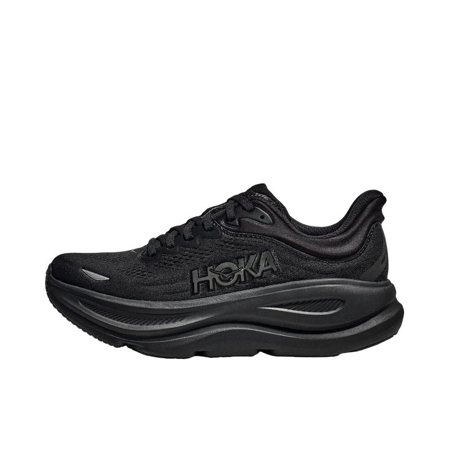 推荐商品：HOKA ONE ONE Bondi 9 越野跑鞋 防滑耐磨缓震透气低帮舒适百搭 男款/全黑色