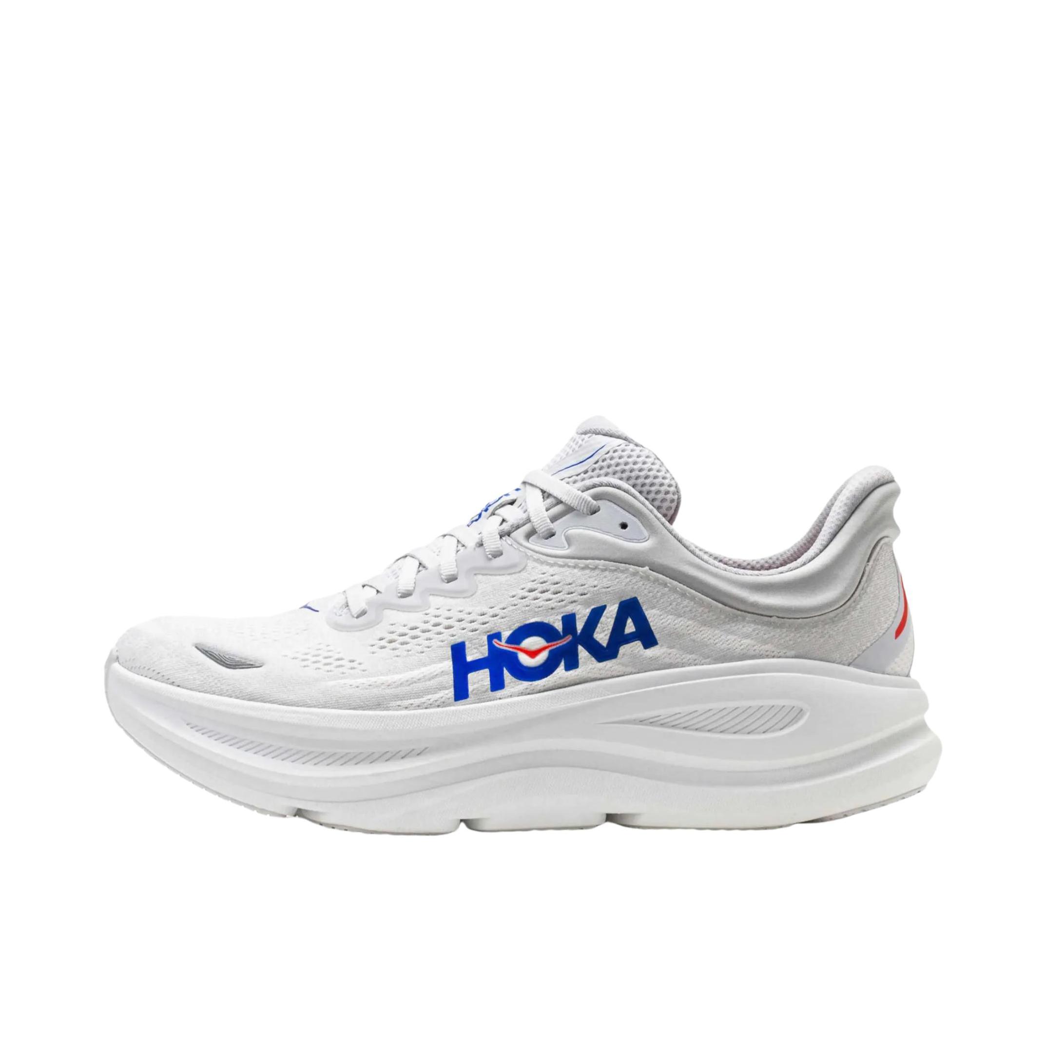 推荐商品：HOKA ONE ONE Bondi 9 越野跑鞋 防滑耐磨缓震透气低帮舒适百搭 宇宙灰/群青色