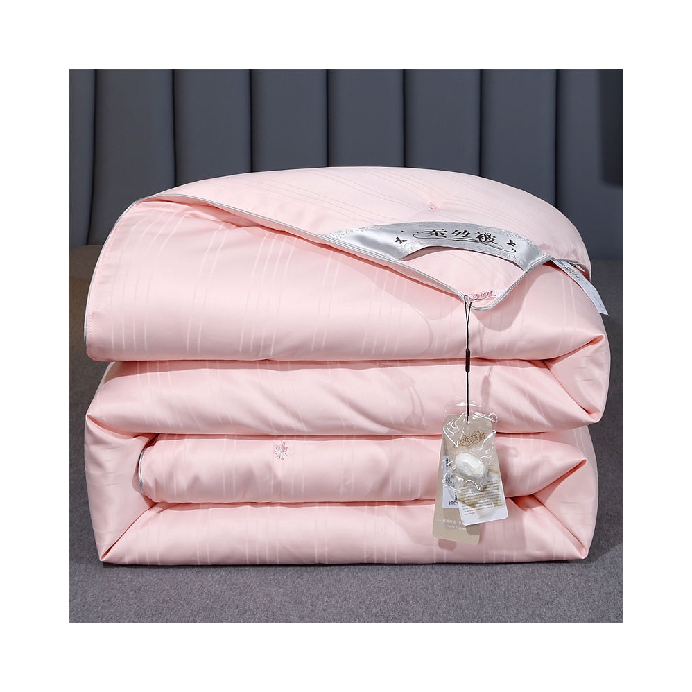 推荐商品：妗笙源 A类 60S全棉提花被面 高端双宫茧桑蚕丝春秋被