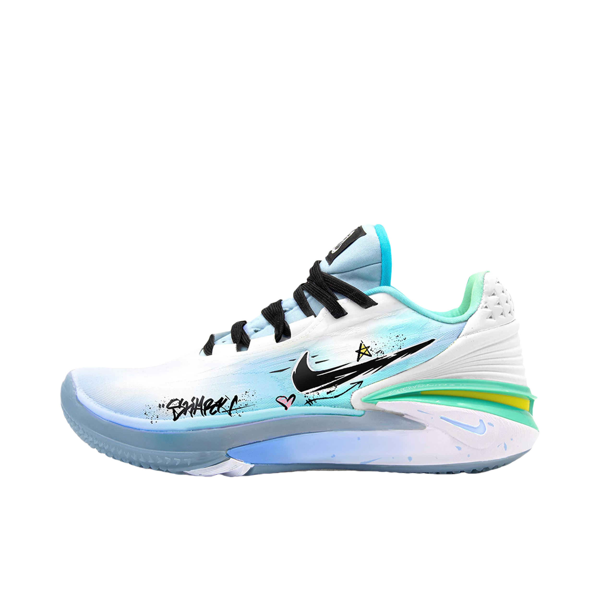 推荐商品：【定制球鞋】Nike Air Zoom G.T. Cut 2 EP 篮球鞋 减震轻便防滑耐磨网布透气支撑织物潮流时尚 狂鲨 