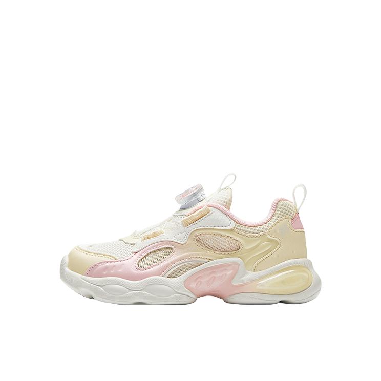 推荐商品：安踏 翼闪 透气 防滑 耐磨 闪灯 运动鞋儿童 A22529909 小童/象牙白/光晕黄/杏花粉