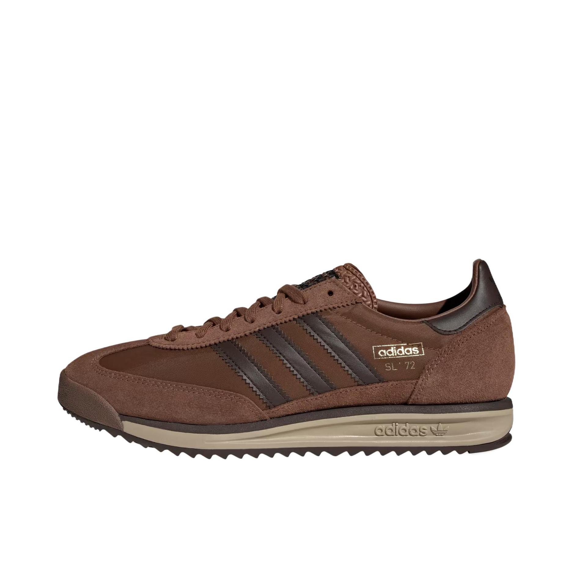 推荐商品：【马思纯同款】 adidas Originals SL 72 T头鞋 德训鞋 运动休闲鞋 轻便防滑耐磨透气舒适简约复古 棕色/黑色