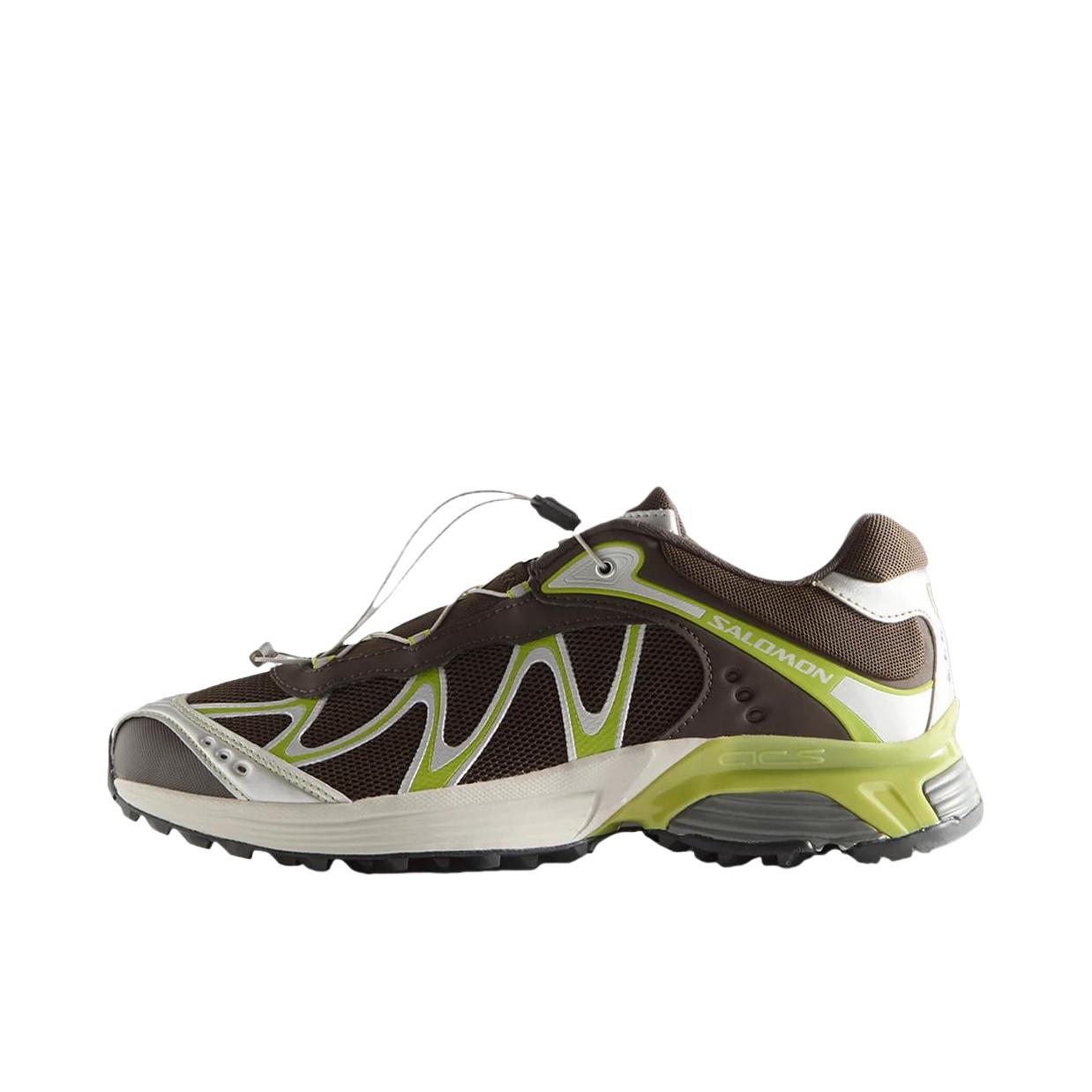 推荐商品：Salomon/萨洛蒙 XT-Whisper 百搭 防滑 耐磨 低帮 运动休闲鞋 KITH联名/褐色/绿色