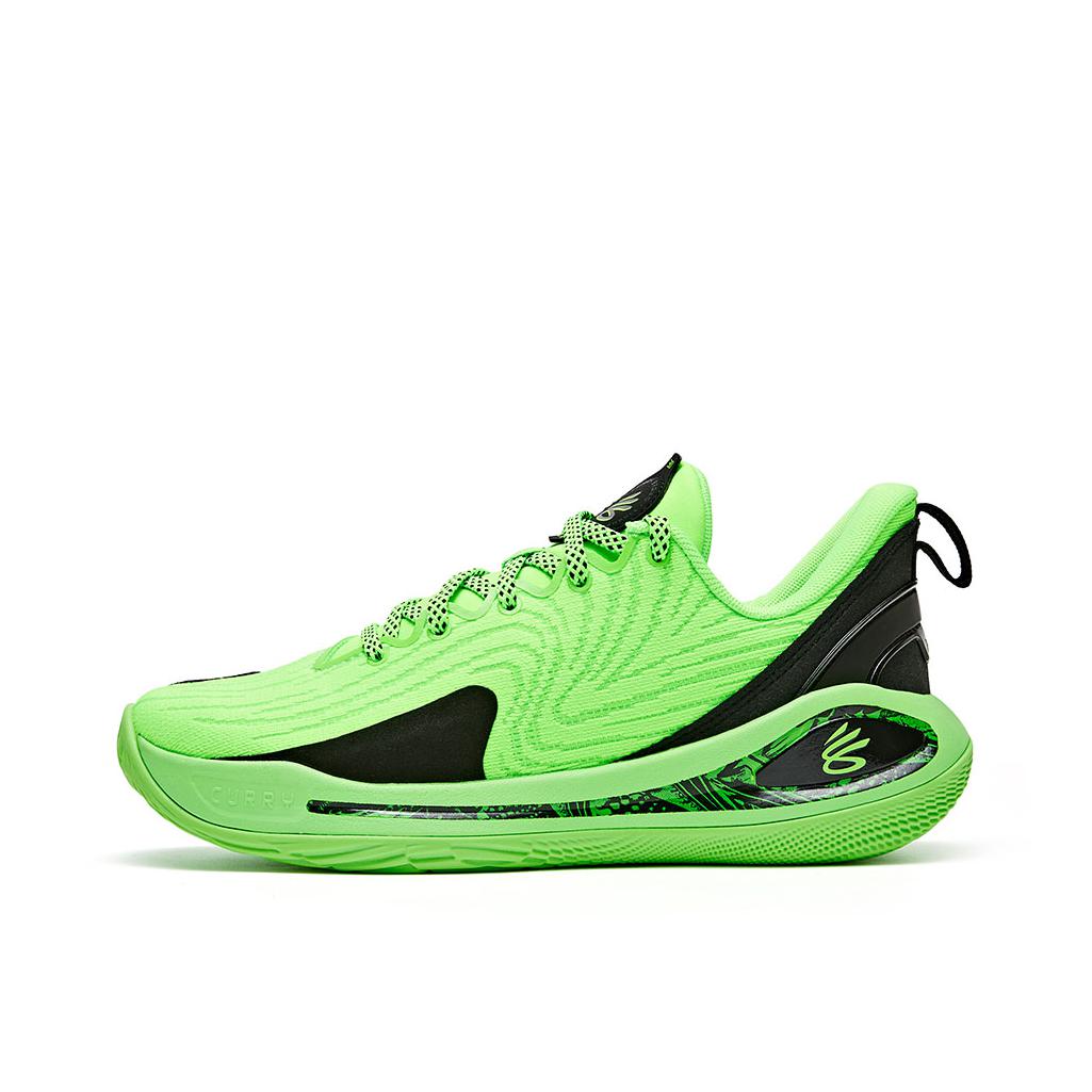 推荐商品：Under Armour/安德玛 Curry 12 防滑耐磨 舒适缓震 网眼透气 实战 篮球鞋 大童/荧光绿