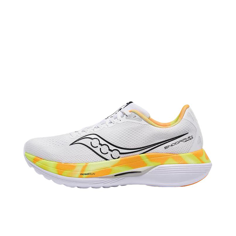 推荐商品：Saucony/索康尼  Endorphine Trainer  啡训 碳板 回弹 缓震 系带 竞速训练  跑鞋 竞速鞋 女款/白色/黑色
