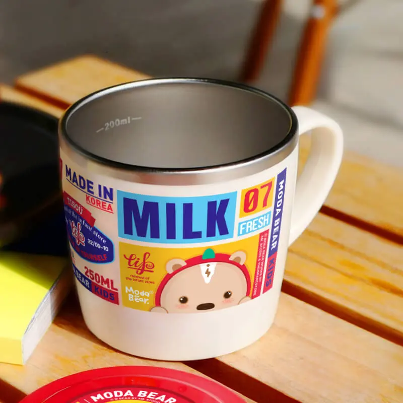 推荐商品：爱婴小铺 /TISOU 儿童ModaBear饮水杯不锈钢防摔