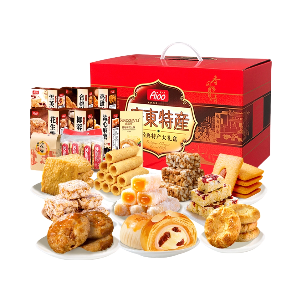 推荐商品：Aioo/爱一百 广东特产 糕点礼盒