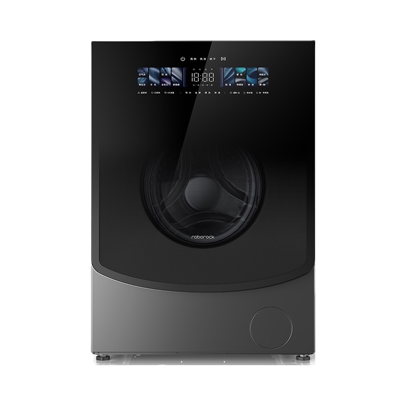roborock/石头 Z1 Pro 滚筒洗衣机 12公斤 大容量 平嵌 全自动 分子筛 洗烘一体 低温柔烘 双智能投放 黑色