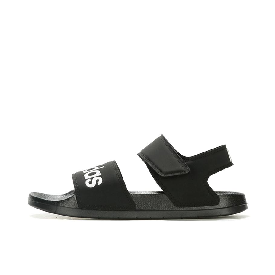 推荐商品：adidas Adilette Sandal 凉鞋 沙滩轻便透气魔术贴防滑耐磨运动一字带 黑