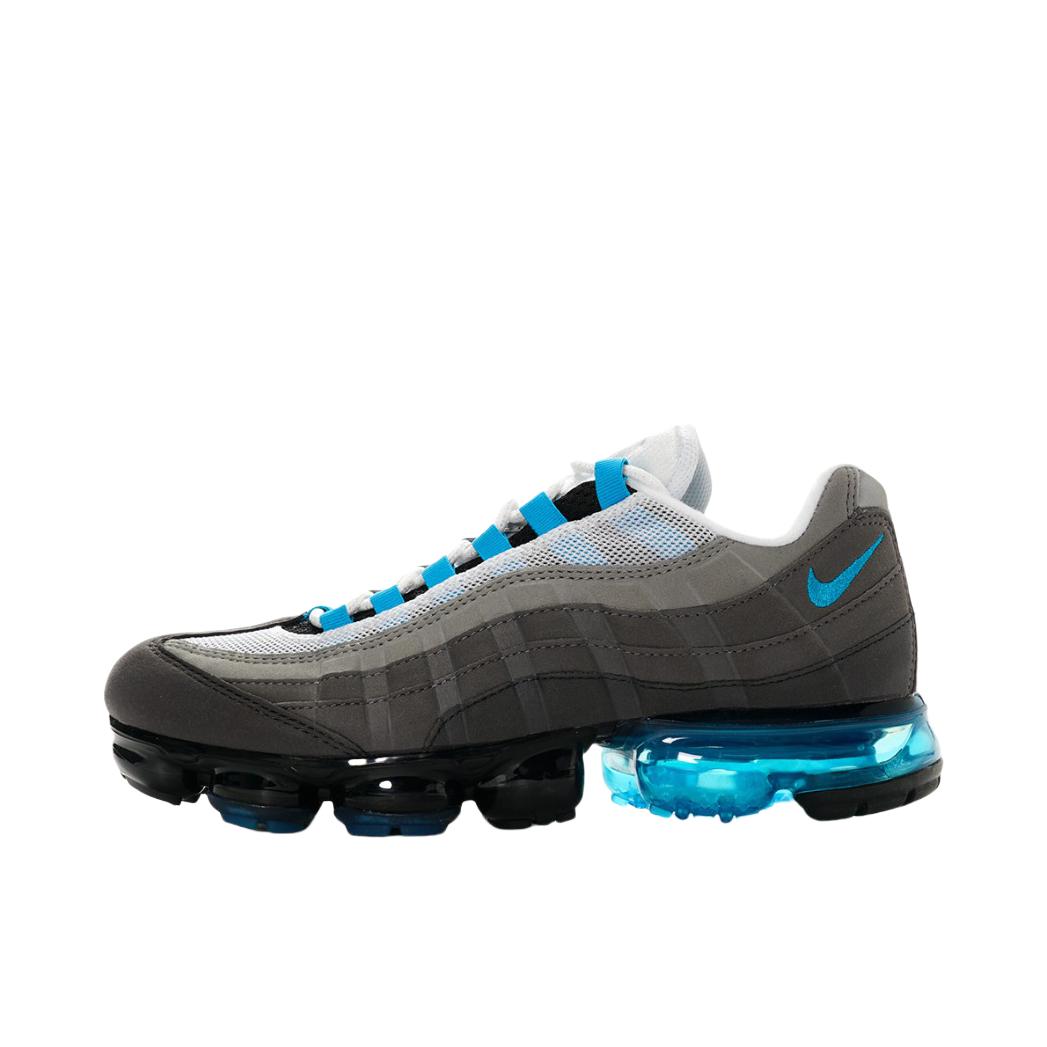 推荐商品：Nike Air VaporMax 95 跑鞋 舒适圆头防滑轻便减震透气低帮复古气垫 Neo Turquoise 灰蓝