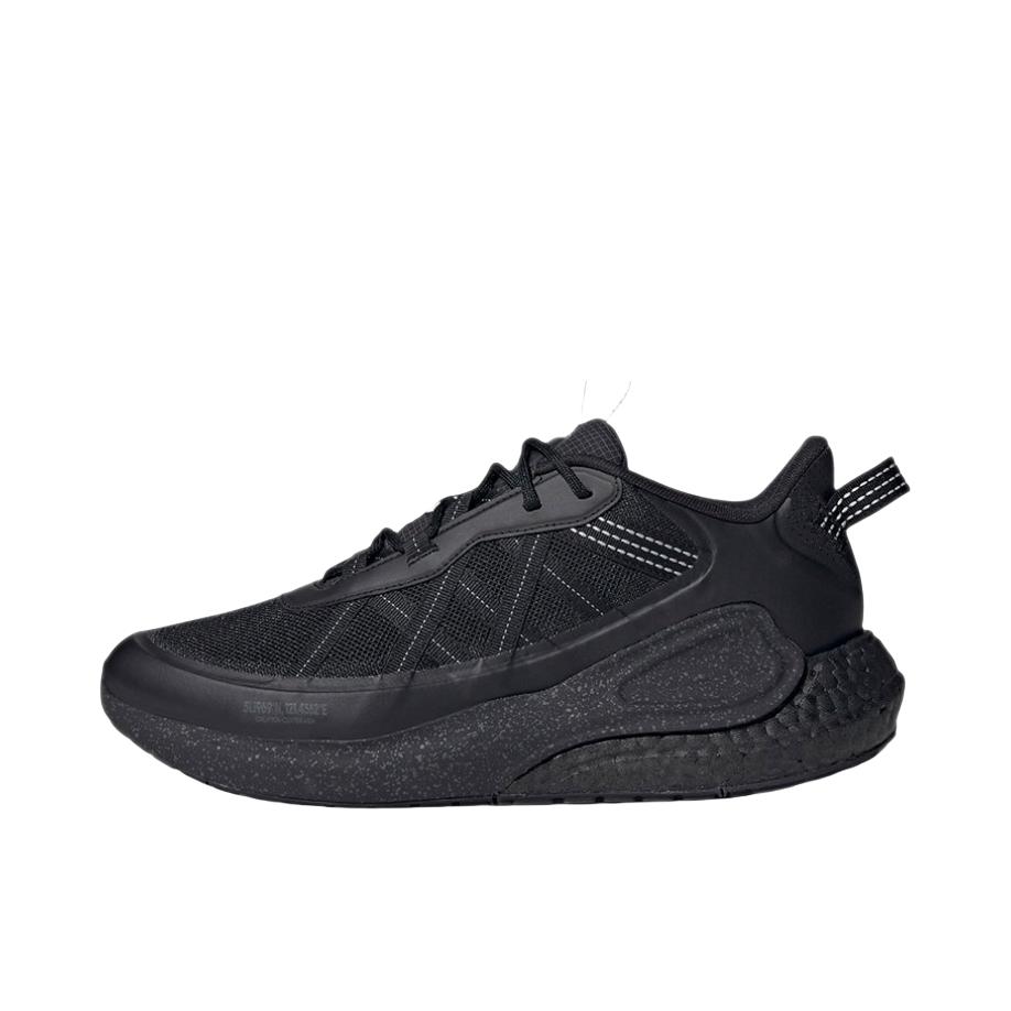 推荐商品：adidas Alphalava 缓震耐磨 轻便透气 休闲运动 织物 网布 跑鞋 碳黑