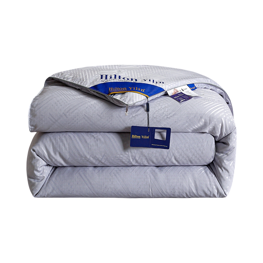 推荐商品：HILTON YILIN 简约纯色 加厚100%桑蚕丝棉 四季通用 被子 0002