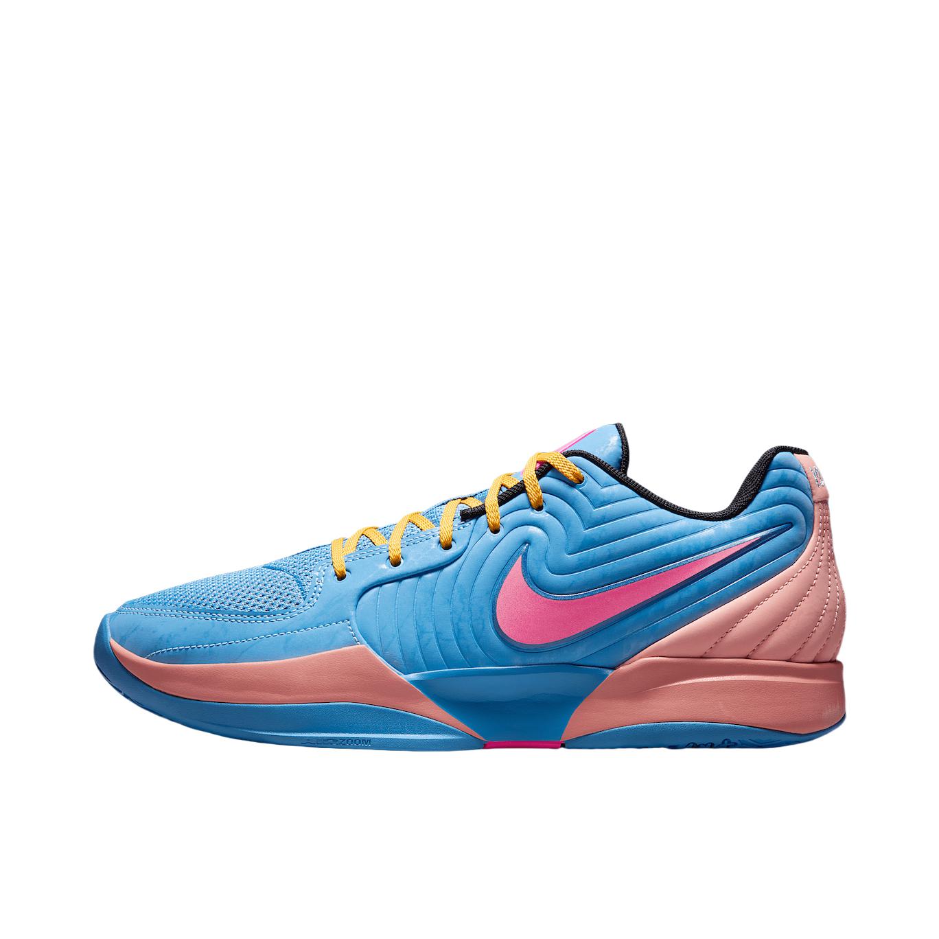 推荐商品：Nike Ja 2 莫兰特2代 篮球鞋 抗扭低帮缓震稳定防滑耐 舒适百搭耐用时尚训练 蓝色/粉色