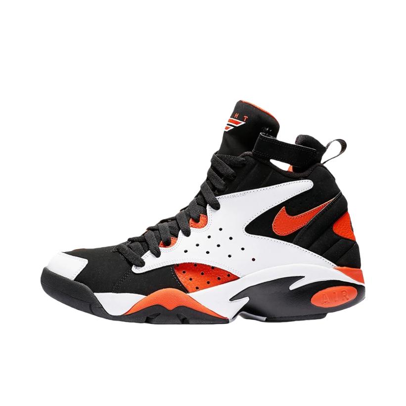推荐商品：Nike Air Maestro 2 皮蓬 舒适减震 防滑耐磨 百搭复古 篮球鞋 Rush Orange 白黑橙