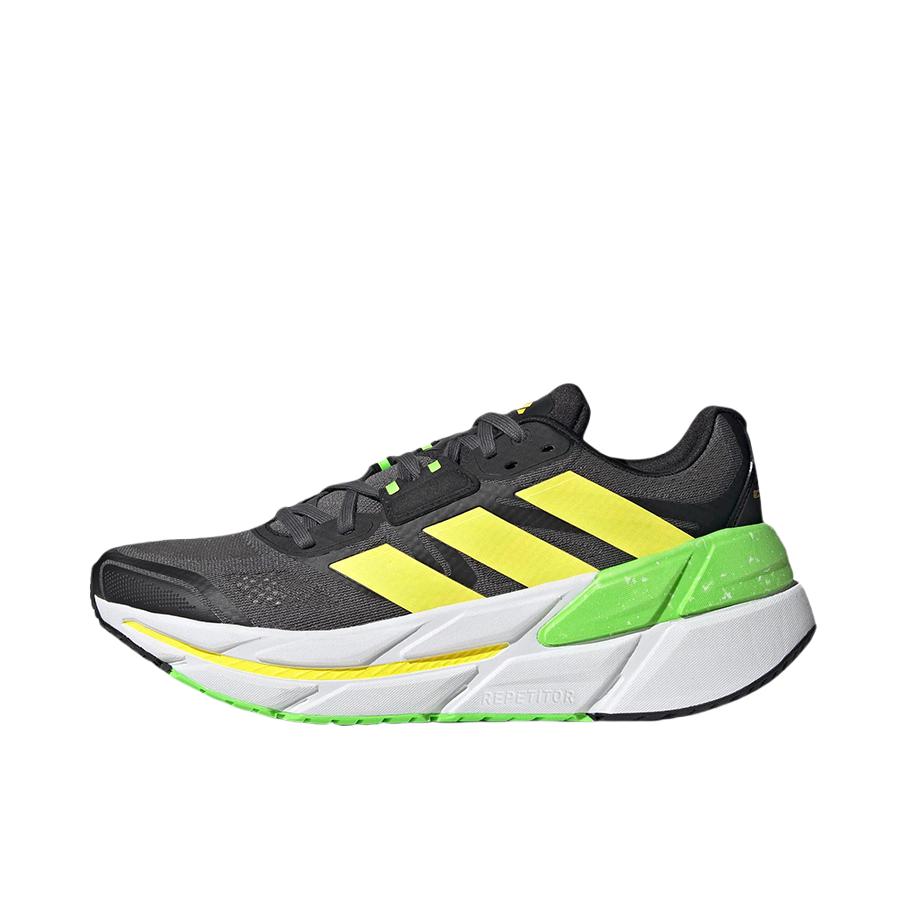 推荐商品：adidas Adistar CS 马拉松 防滑耐磨 网布透气 潮流休闲 长跑 支撑 耐穿 织物 跑鞋 黑色/黄色/绿色