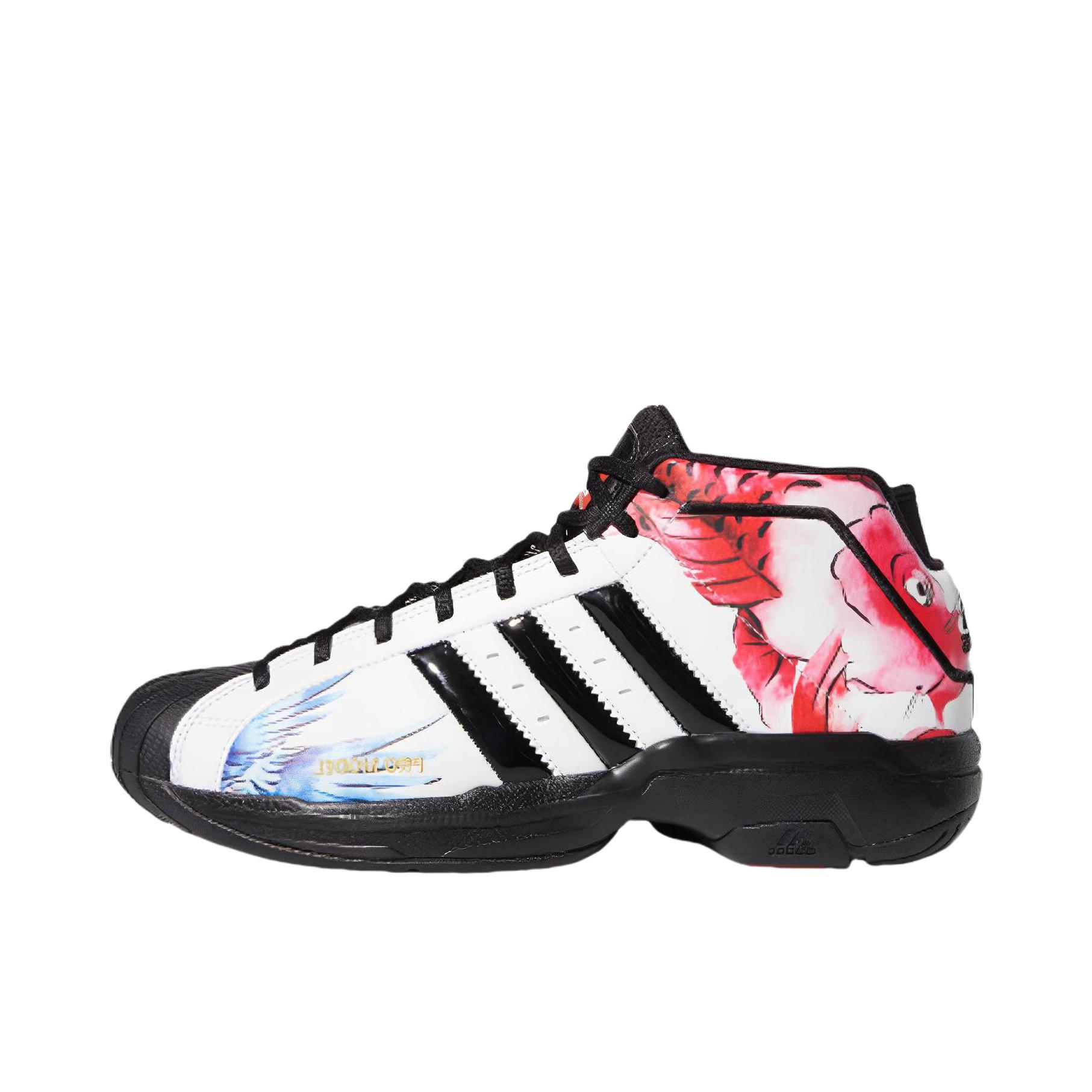 推荐商品：adidas Pro Model 2G 篮球鞋 实战训练减震防滑耐磨 黑白印花