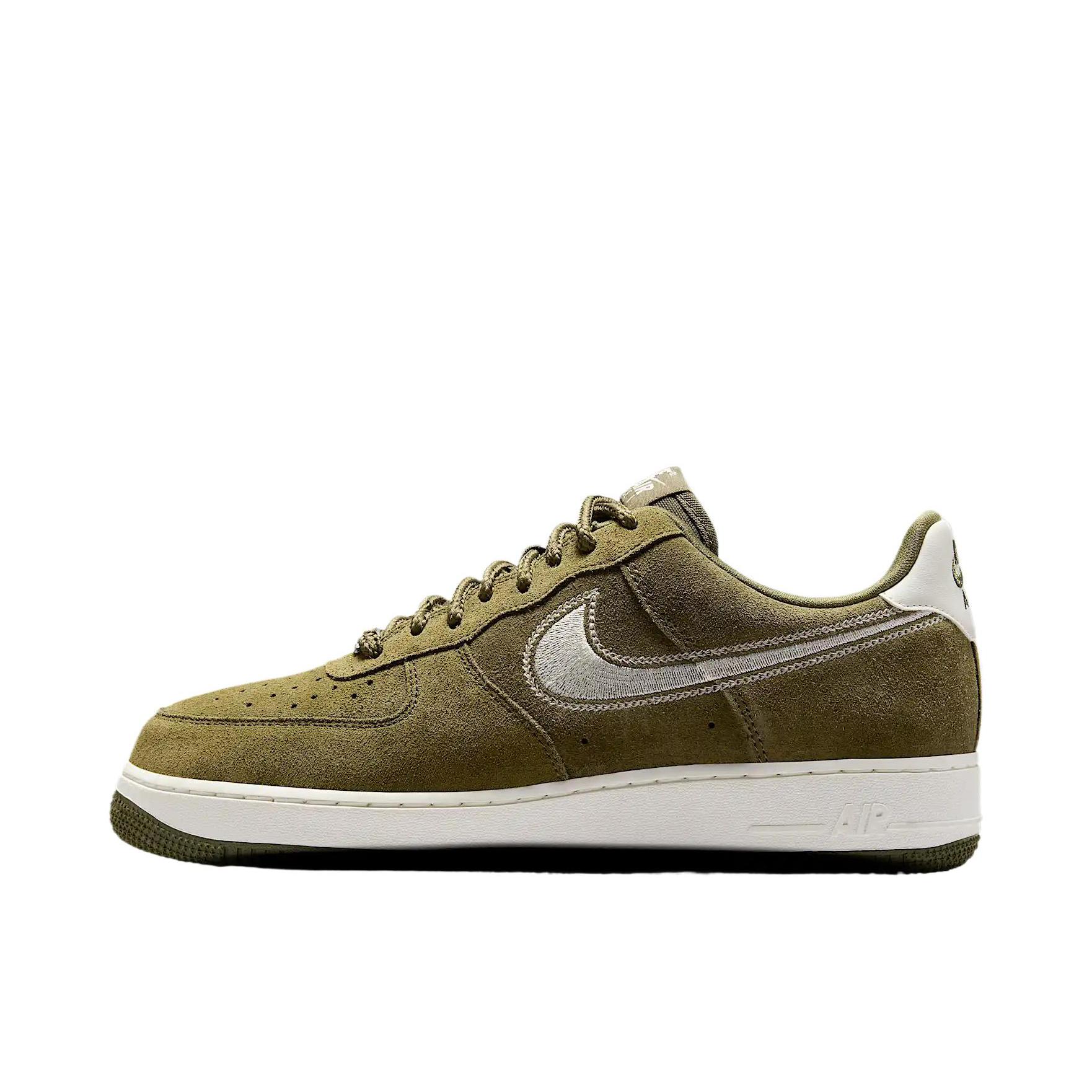 推荐商品：Nike Air Force 1 空军一号 板鞋 轻便舒适百搭耐磨防滑复古 橄榄绿色/云白色  