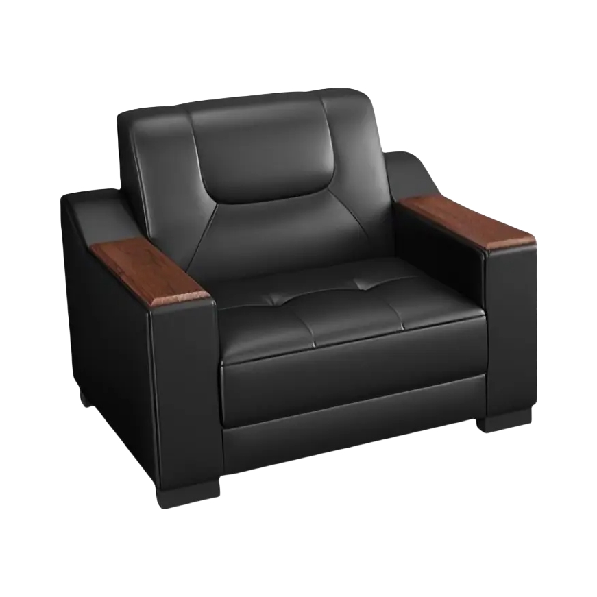 推荐商品：世金家具 现代商务风 真皮 皮艺沙发