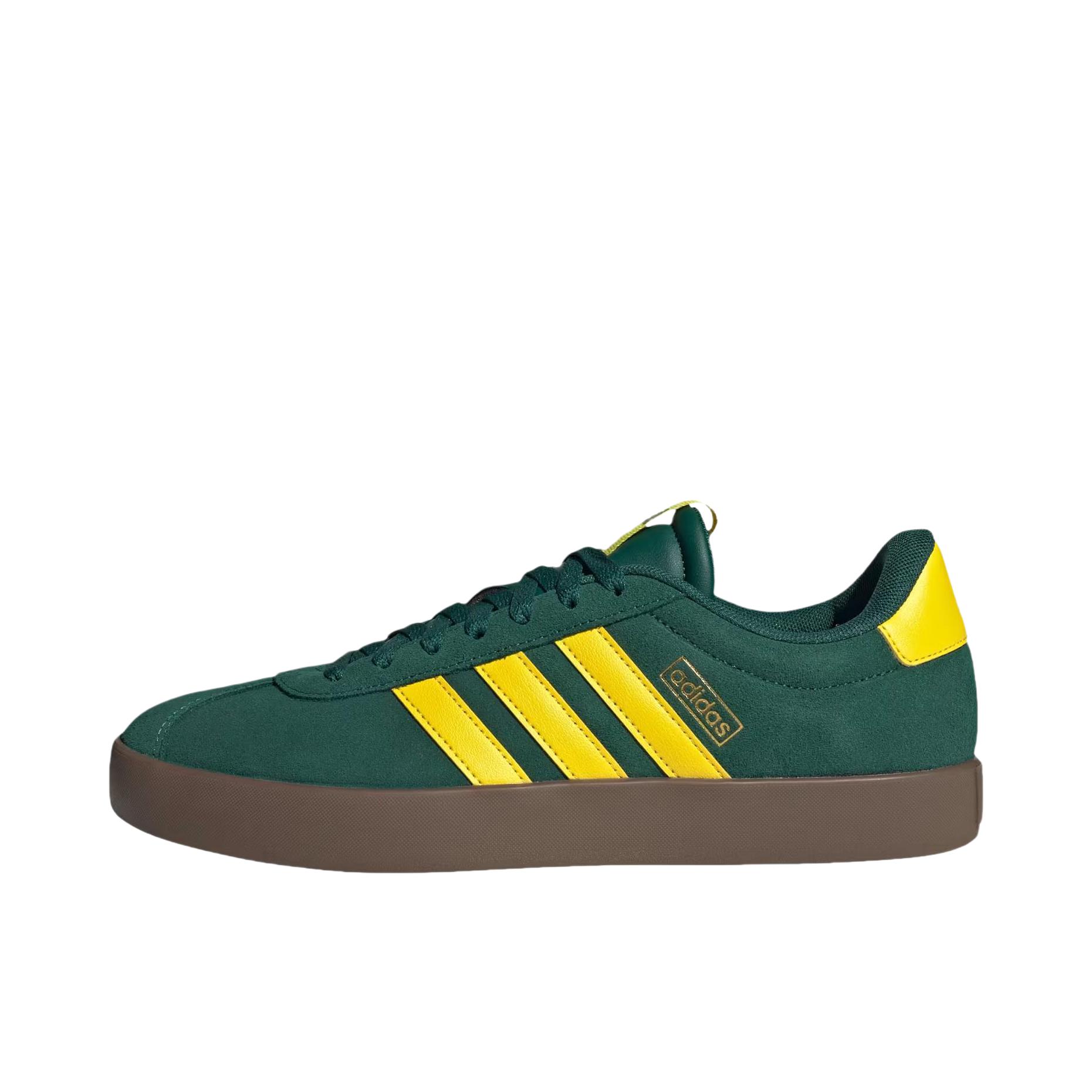 推荐商品：adidas VL Court 3.0 板鞋 T头鞋 德训鞋 舒适百搭防滑耐磨运动休闲贴合支撑圆头 墨绿色 