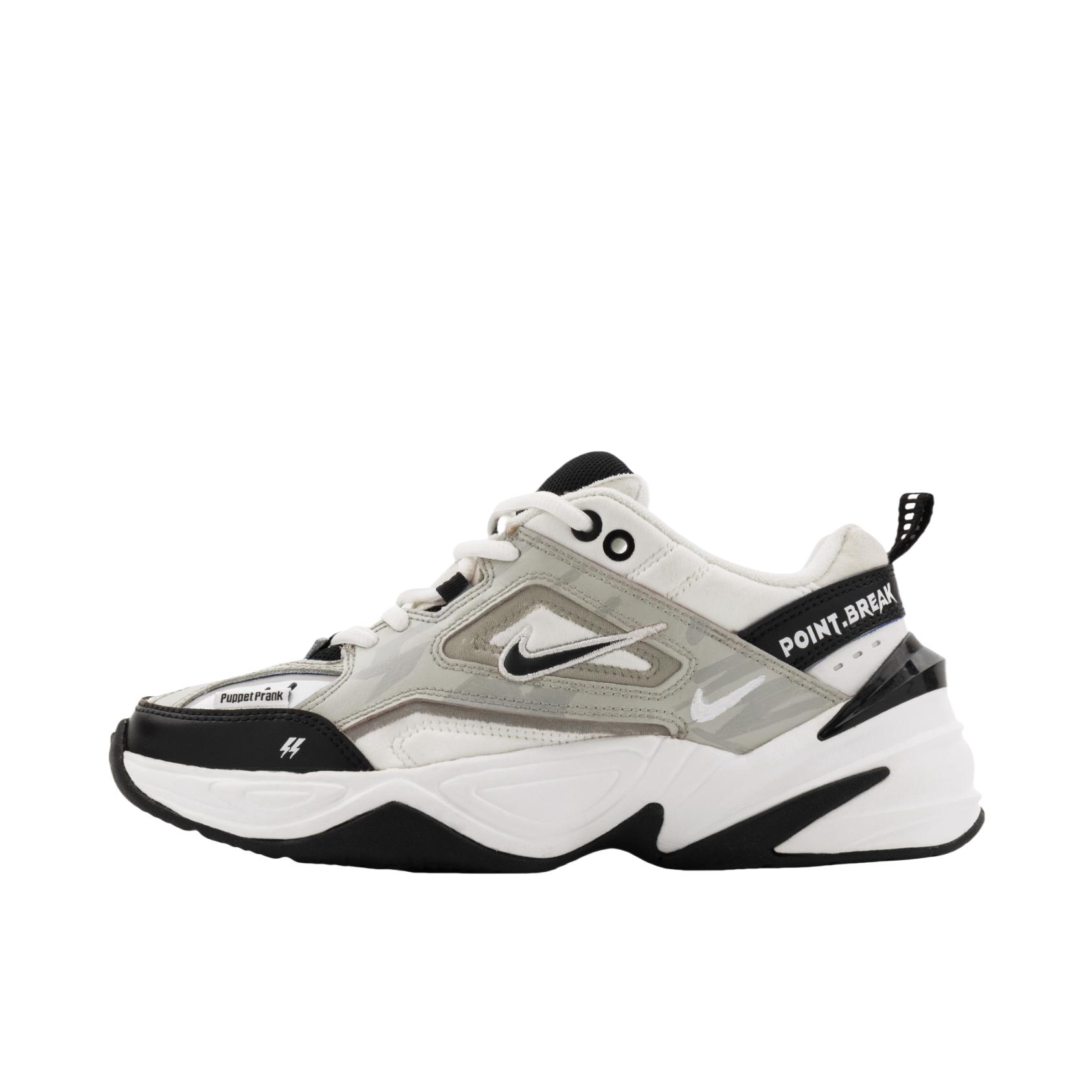 推荐商品：【定制球鞋】Nike M2K 潮酷 街头 简约休闲 复古百搭 橡胶 网布 合成革 织物 防滑 圆头 防水 增高 泼墨 包裹性 做旧高街 废土风 老爹鞋 脏脏鞋 女款/空源