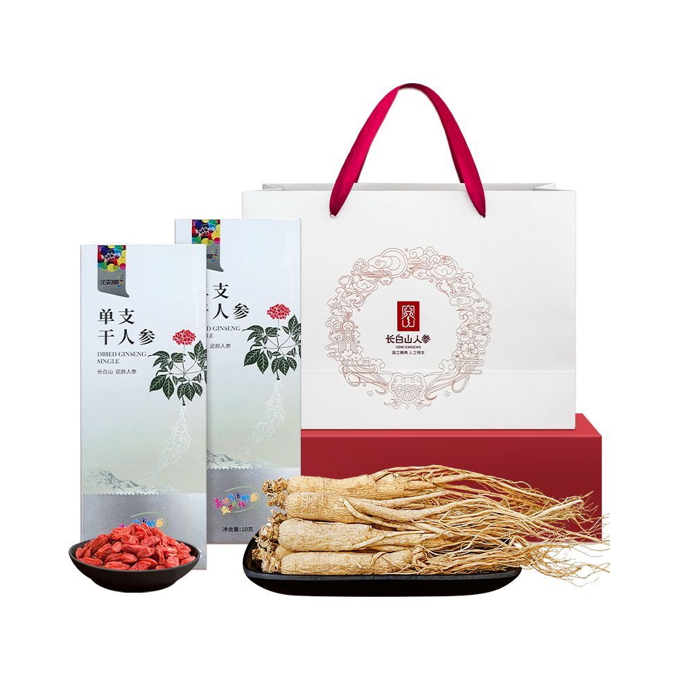 推荐商品：CBM GINSENG/长白山人参 单支干人参 礼盒装