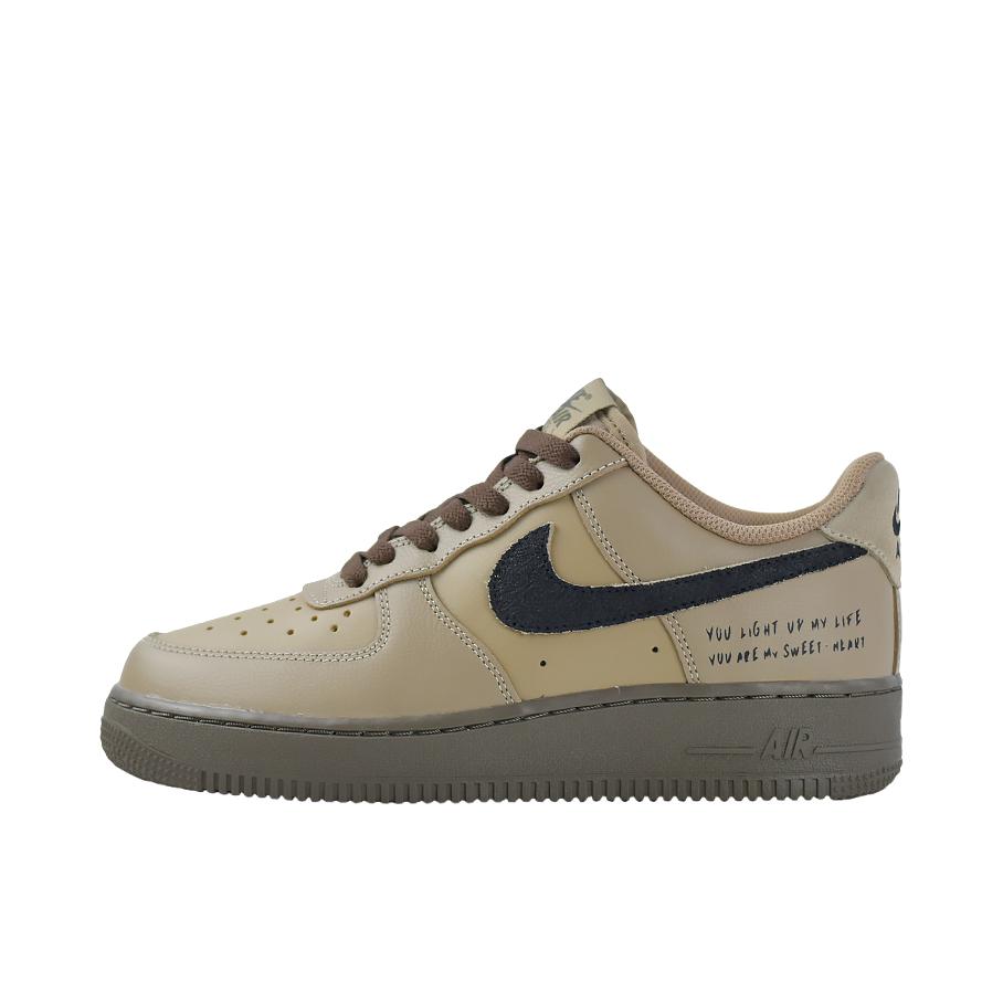 推荐商品：【定制款】 Nike Air Force 1 板鞋 防滑减震耐磨低帮增高 卡其美拉德