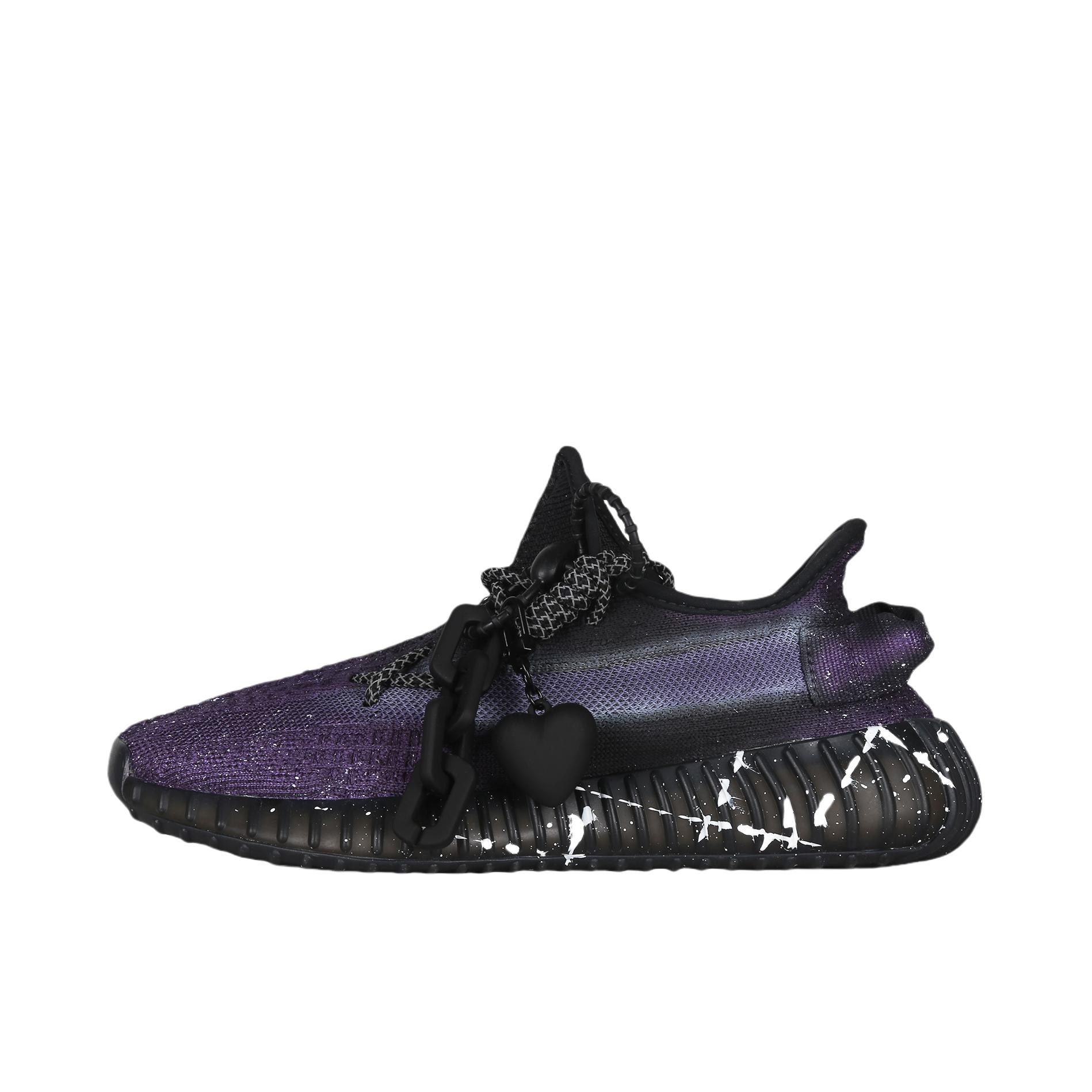 推荐商品：【定制球鞋】adidas originals Yeezy Boost 350 V2 防滑耐磨 舒适减震 轻便透气 织物 防水 百搭 运动休闲鞋 夜曲