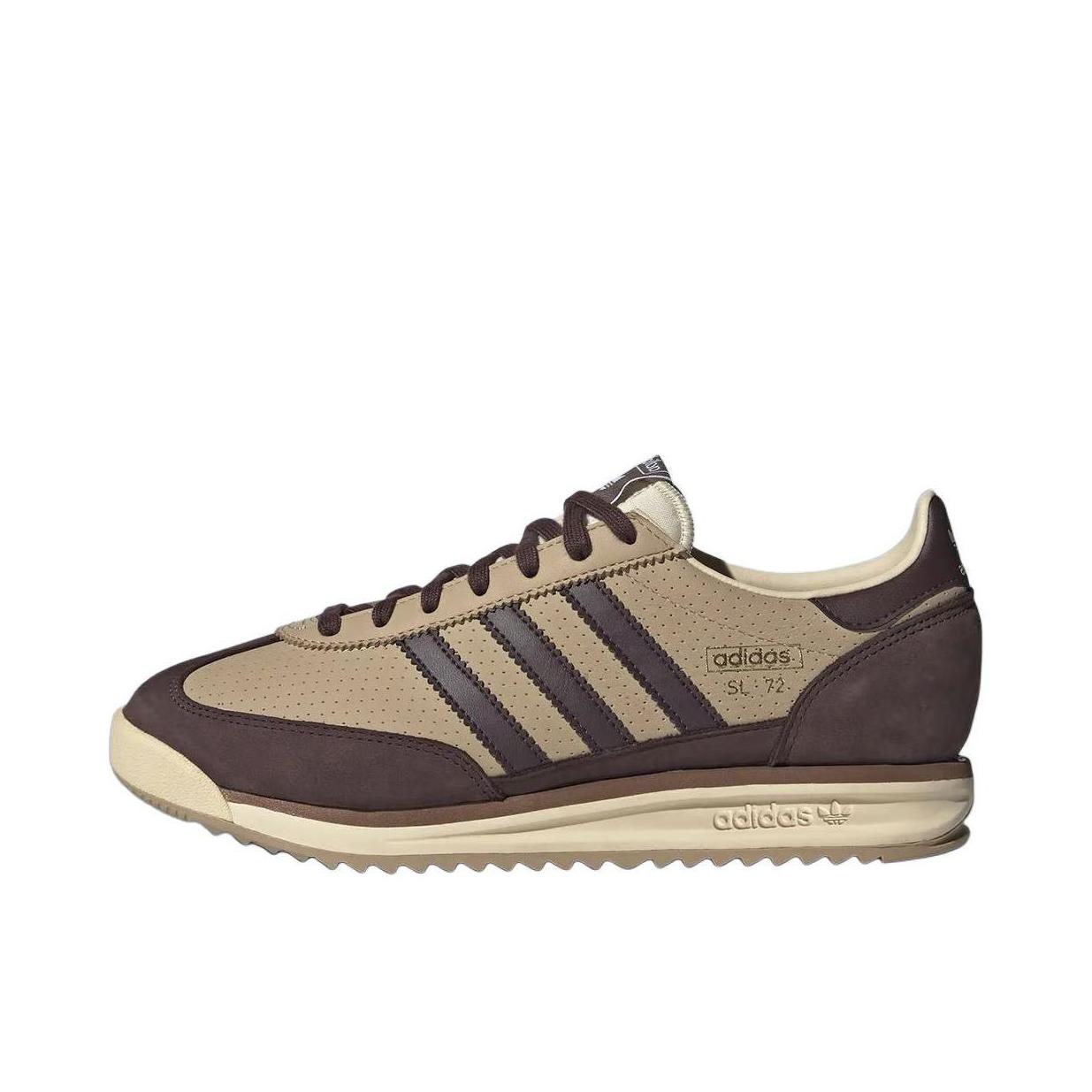 推荐商品：【马思纯同款】 adidas Originals SL 72 T头鞋 德训鞋 运动休闲鞋 轻便防滑耐磨透气舒适简约复古 暖棕色