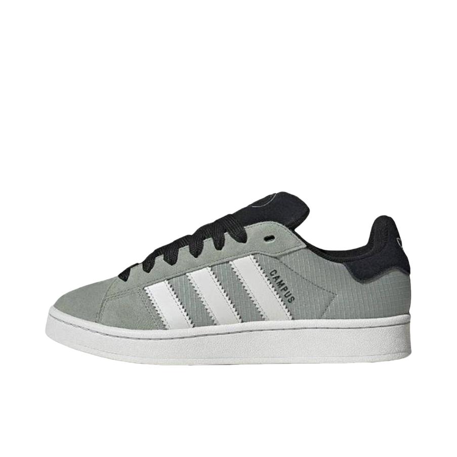 推荐商品：adidas Originals Campus 00s 板鞋 面包鞋 复古缓震透气轻便薄底贴合耐穿圆头包裹性平跟支撑 灰绿色/黑色