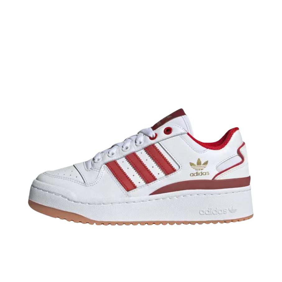 推荐商品：adidas Originals Forum Bold 板鞋 防滑耐磨轻便透气厚底增高防水贴合 女款/白色/红色
